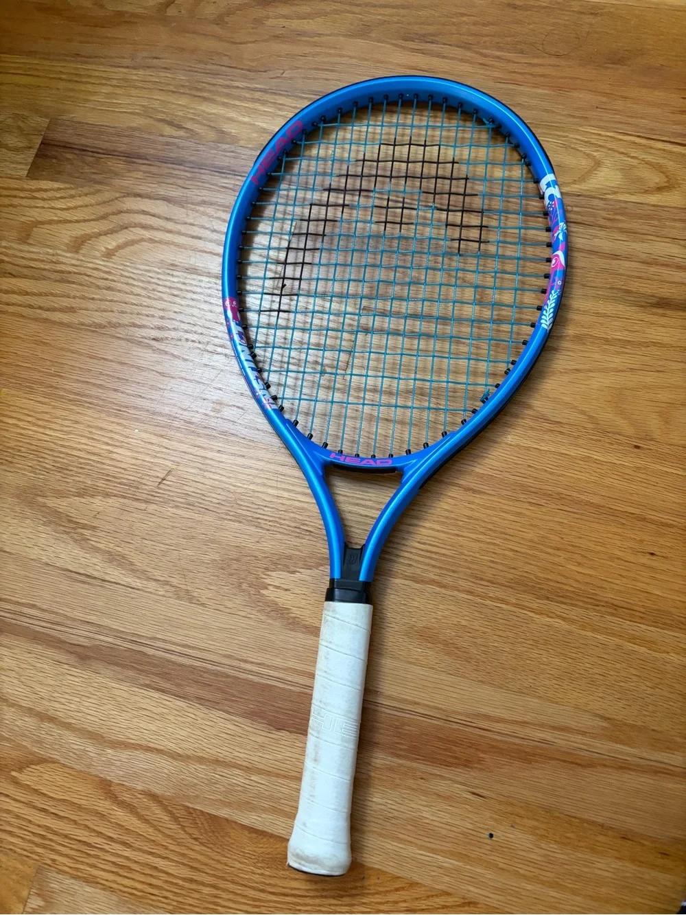 Head Blue Tennis Racket with White Grip kids